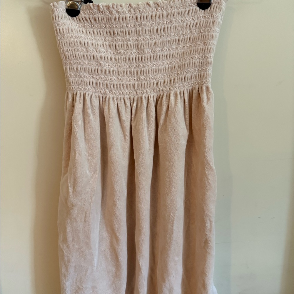 Juicy Couture Cream Strapless Jumpsuit